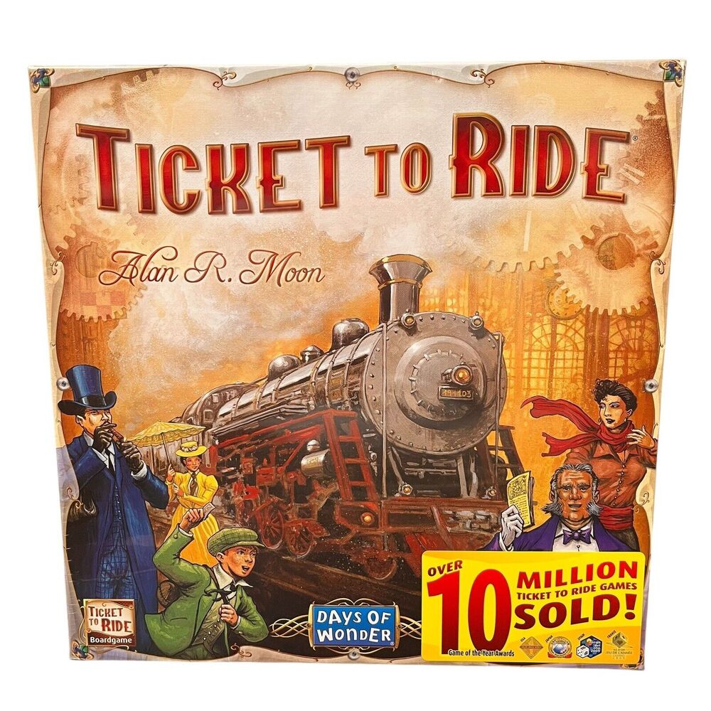 Days of Wonder Ticket To Ride by Alan R. Moon Train Adventure Board Game